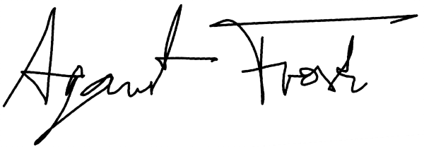 Agent*in-Brief Unterschrift